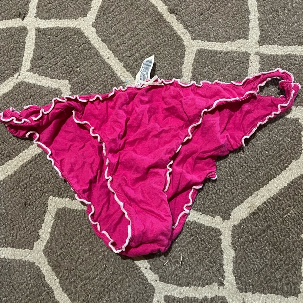ruffled pink panties